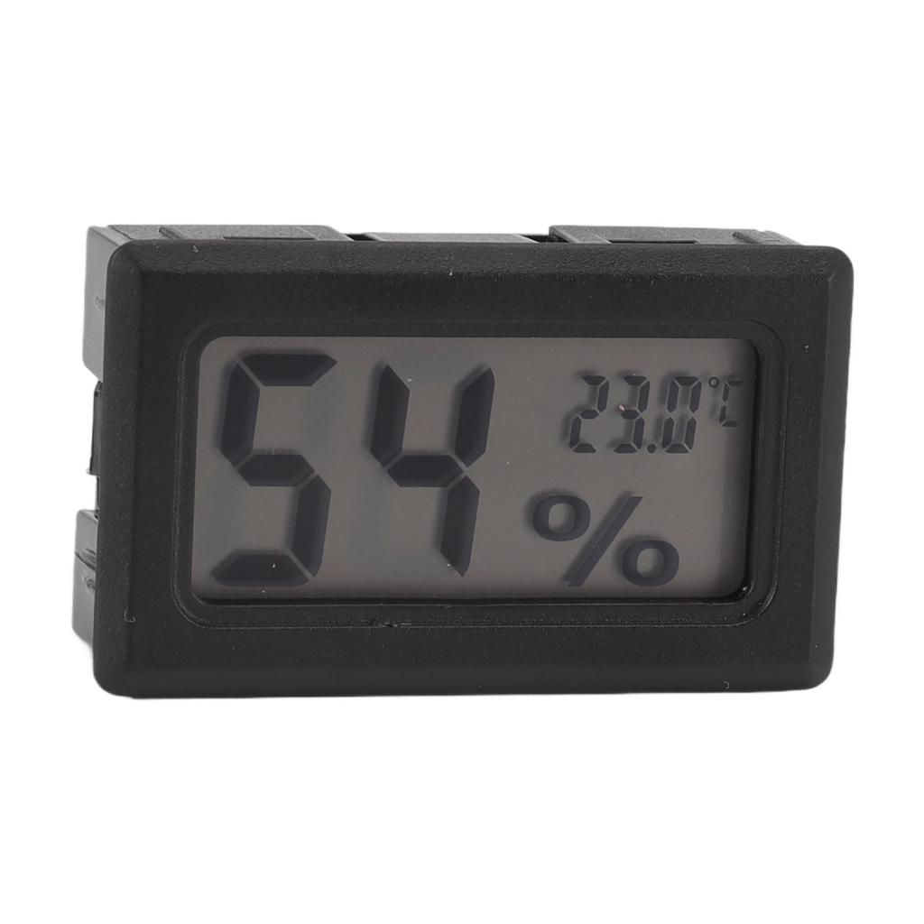 Thermometer Hygrometer Black LCD HD Digital Display Embedded Electronic Temperature Humidity Meter