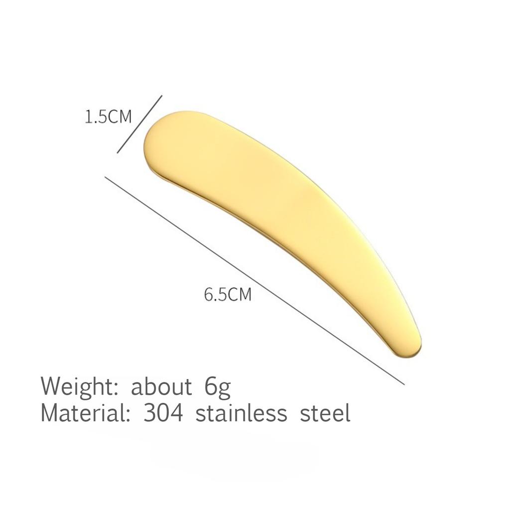 Crescent Moon Shape Face Cream Spoon 304 Stainless Steel Facial Mask Spoon Beauty Skin Care Tool