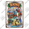 Putuo Decor Beach Vintage Tin Signs Plaque Metal Plate Retro Summer Posters Wall Art Decor Seaside Bar House Room Iron Painting