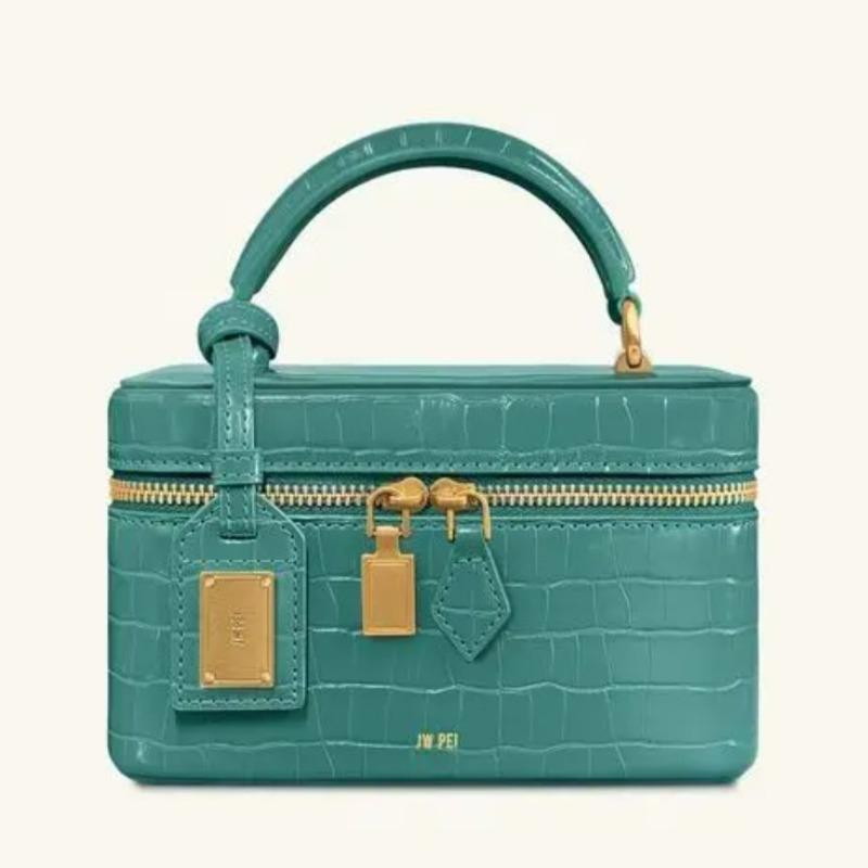 JWP new hand-woven box bag, zipper bag, fashionable and popular lunch box bag, shoulder bag bag.