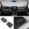 For Toyota - Highlander Car Dashboard Air Vent Cover Trim Carbon Fiber