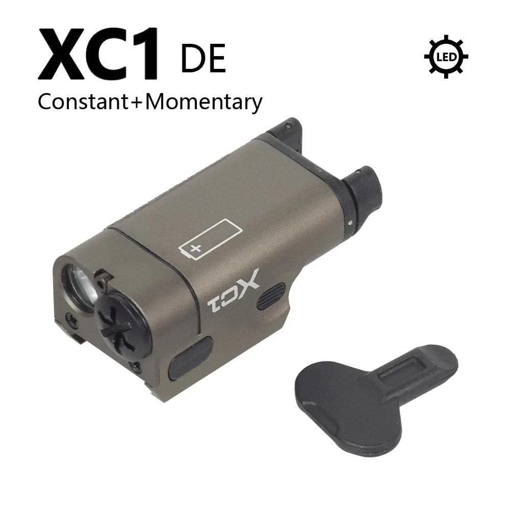 Portable Tactical Xc1 Led Flashlight Metal Hunting Weapon Scout Light Airsoft Lamp Accessories Fit 20Mm Rail For Outdoor