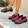 Fashion Women Sneakers New Women Round Toe Student New Lolita Shoes Comfortable Sneakers Women Vintage Platform Plaid Mary Jane Shoes