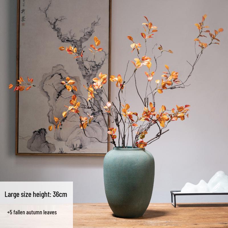 Zen Tabletop Vase for Living Room or Entrance - Ideal for Dried Flower Arrangements