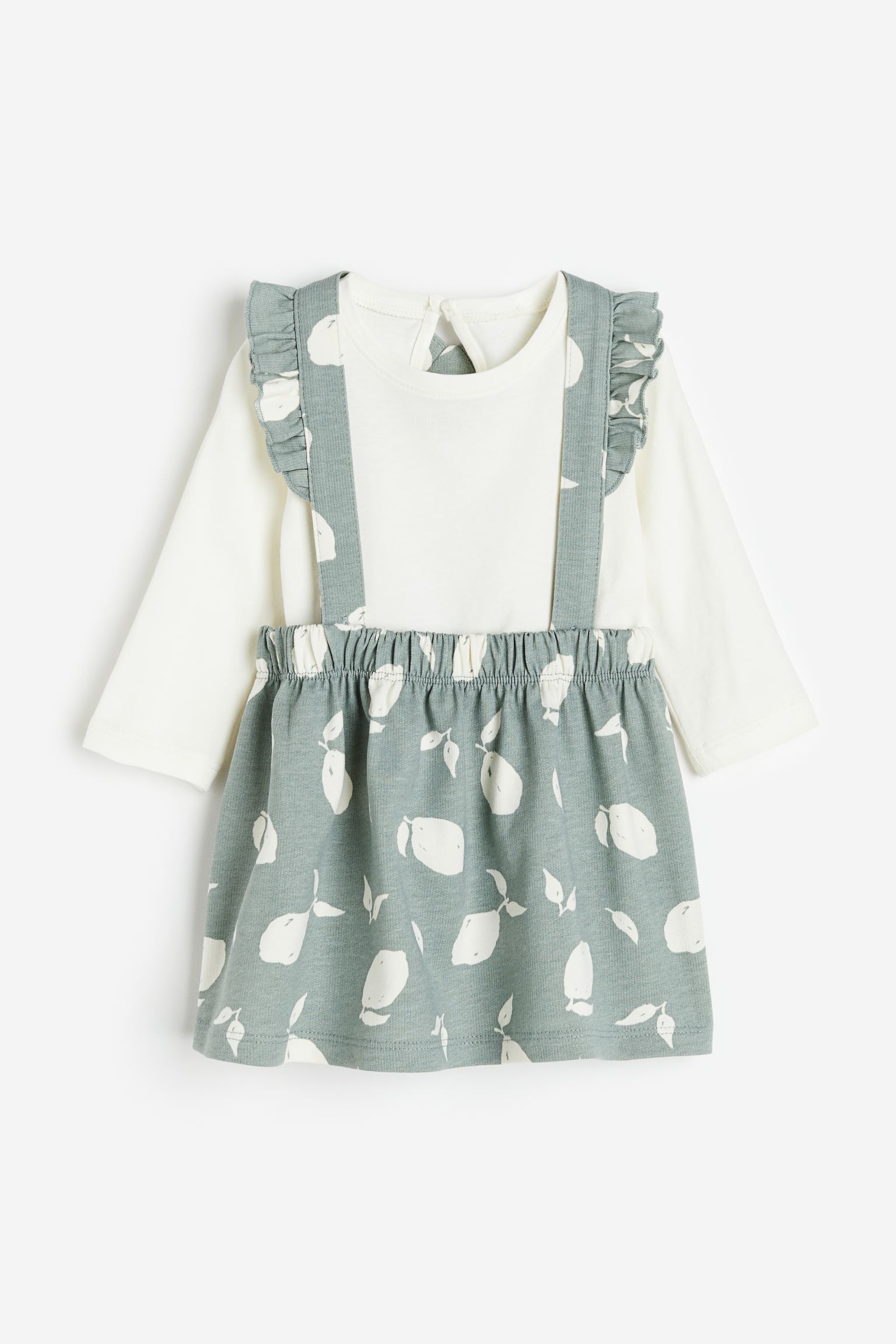 

2-piece cotton set with braces