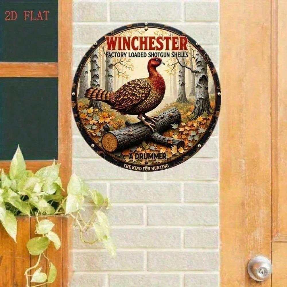 Sharp Tin Winchester Shotgun Metal Wall Art 8 Inch Black Rustic Home Decor Man Cave Bar Pub Garage