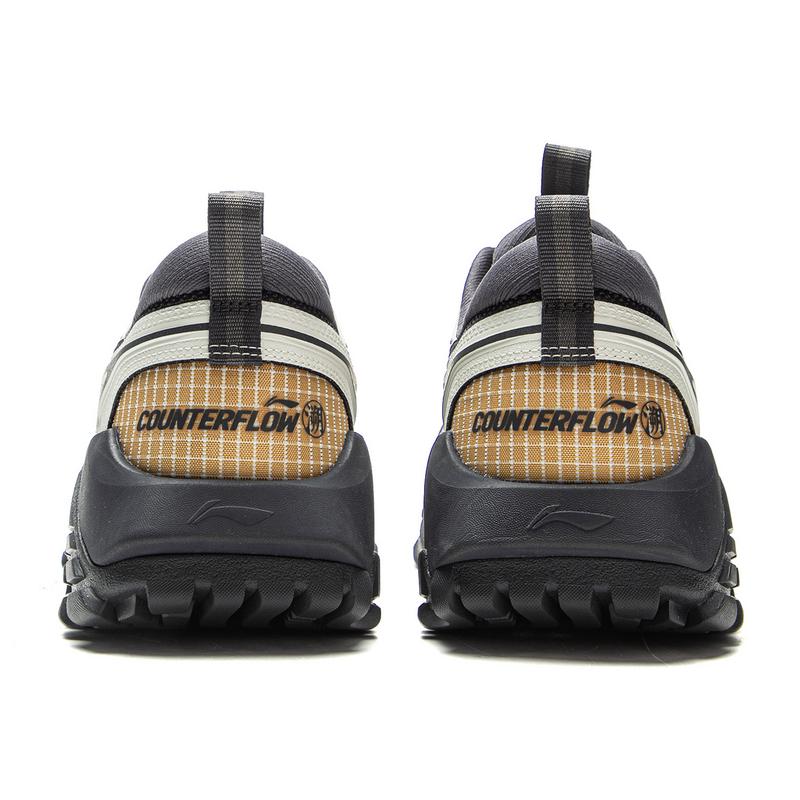 New LiNing Shock Absorbers Rebound Low top Outdoor Shoes Unisex Black White Blue AHCV047-3