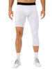 Men One Leg Leggings for Basketball Side Pockets Fitness Training Single Leg Tights