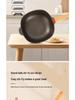 Myballe Titanium Non-Stick Wok with Steamer: Low-Oil, Less Smoke, Compatible with All Stoves