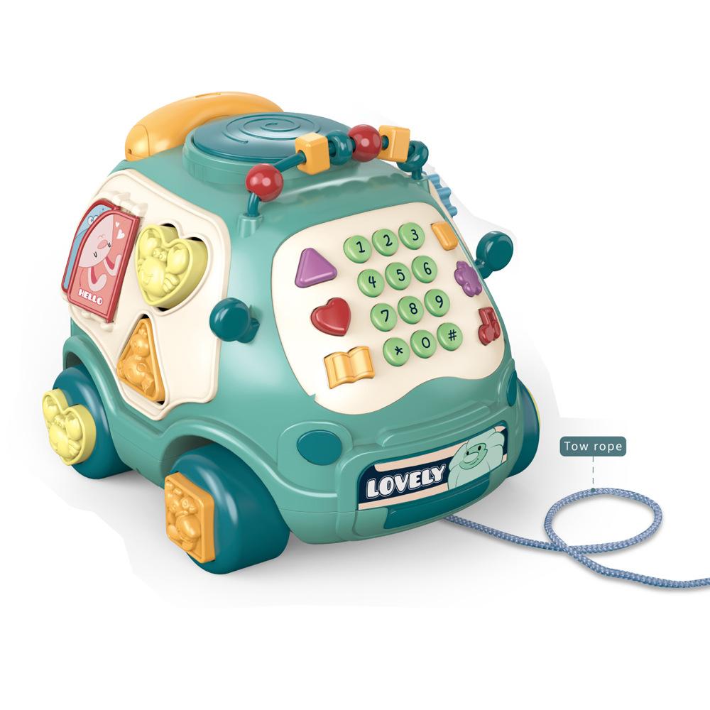 

Детская Ранняя Развивающая Многофункциональная Музыкальная Тележка Детские Игрушки Ручной Барабан Детская Головоломка Телефон Самокат