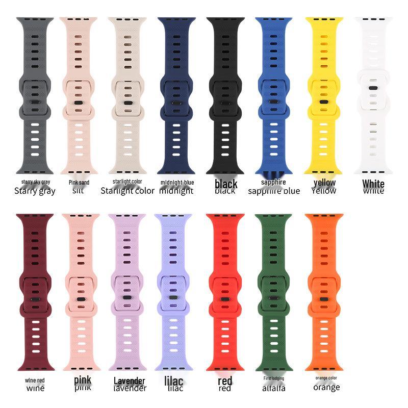 King Kong Butterfly Buckle Silicone Sport Watch Band for iWatch
