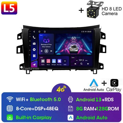 Car Radio WIFI 5 Android13 For Nissan NAVARA Frontier NP300 2015 2016 2017 2018 wireless Carplay Multiemedia GPS Video Player