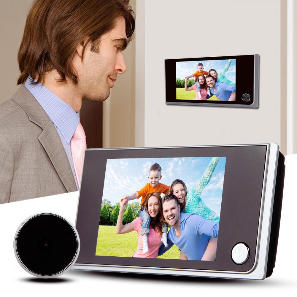 

3.5 Inch Peephole Digital Doorbell Door Viewer 120° Wide Angle View Door Peephole Camera Visual Doorbell Door Hardware China Mainland