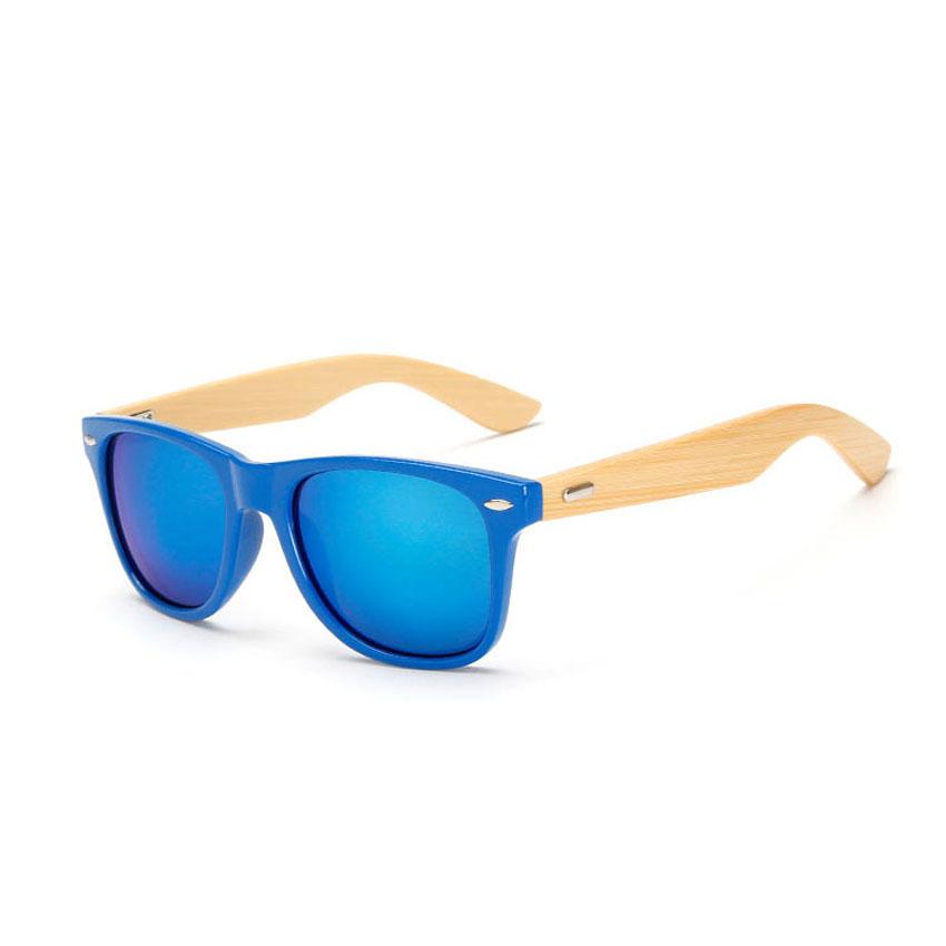 FOENIXSONG Vintage Sunglasses Women Men Bamboo Wood Arm Retro Fashion Sun Glasses Eyewear
