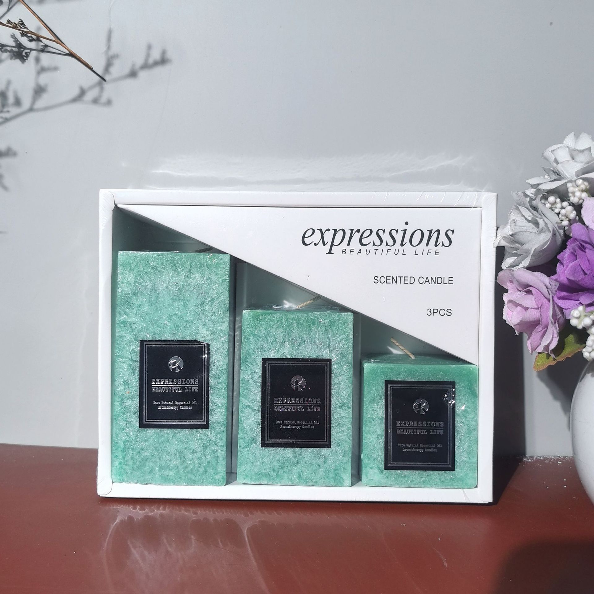 

Классическая свеча-столбик из воска «Ледяной цветок», ароматическая, для дома, неромантическая свадьба, набор восковых столбиков на длинной ножке Blue - Blue Wind Chimes