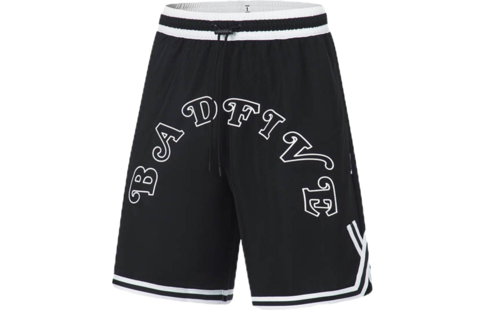 Li Ning Badfive Casual Shorts Men s Black Ivory AAPT069-1 L