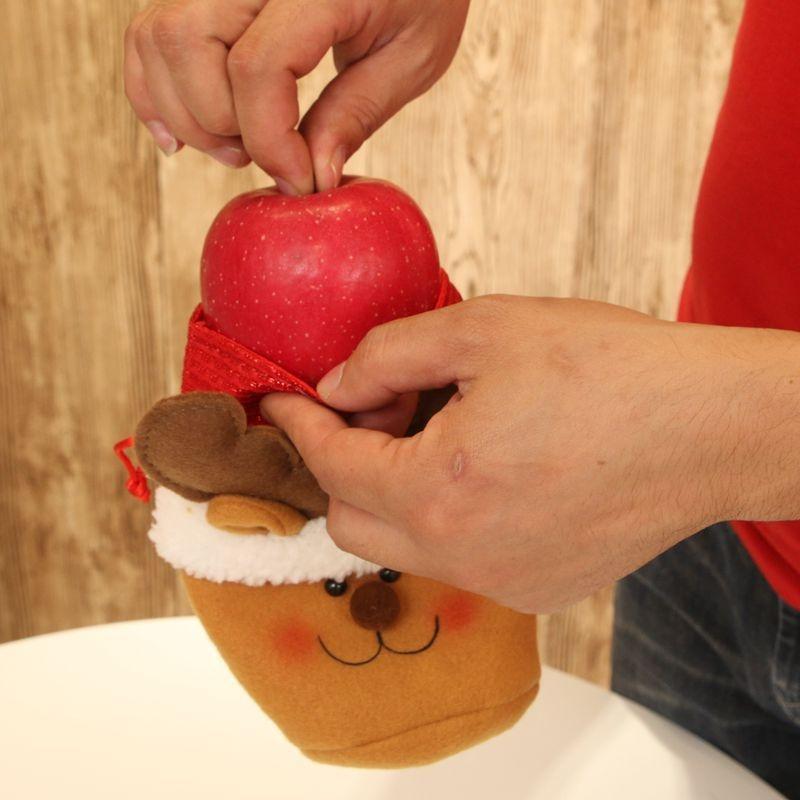 Christmas Decoration Gift Bag Christmas Candy Apple Bag Old Man Snowman Elk Candy Gift Bag Christmas Ornament