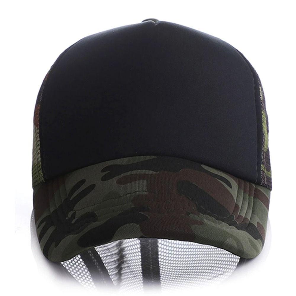 Camouflage Baseball Cap Sun Protection Trucker Cap Casual Driver Cap Summer