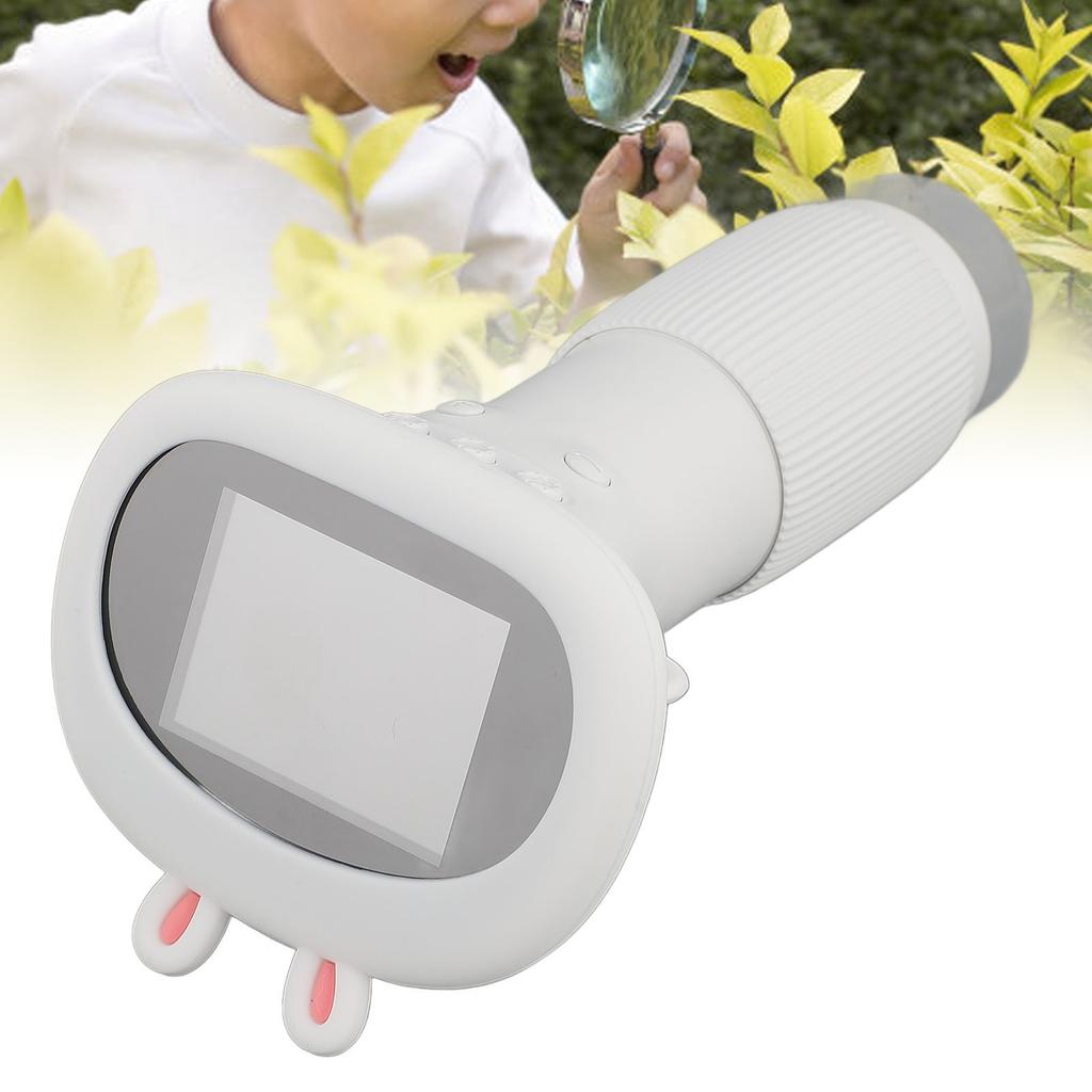 Kids Microscope Camera 1000X 2.0 Inch Color Screen with 8 LED Lights Portable Digital Microscope for Kids Adults
