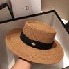 Styling Concave Top Hat Summer Big Eaves Sunshade UV Protection Straw Mat Woven Straw Hat Fashion European Station Women