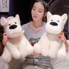 Couple Puppy Dog Doll Plush Toy Little White Dog West Highland Doll Children Companionship Soothing Rag Doll