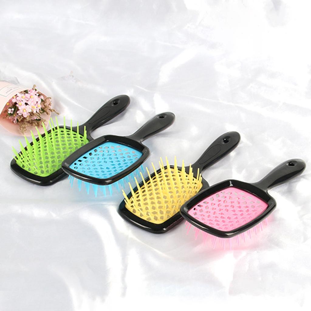 Casual Hollow Grid Fashion Clinging Dry Wet Use Scalp Massage Salon Hairstyle Tool Hairdressing Comb