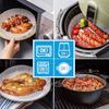 Air Fryer Paper Non-Stick Disposable 6.3 Inch Unperforated Parchment Paper Bamboo Steamer Liners Steaming Basket