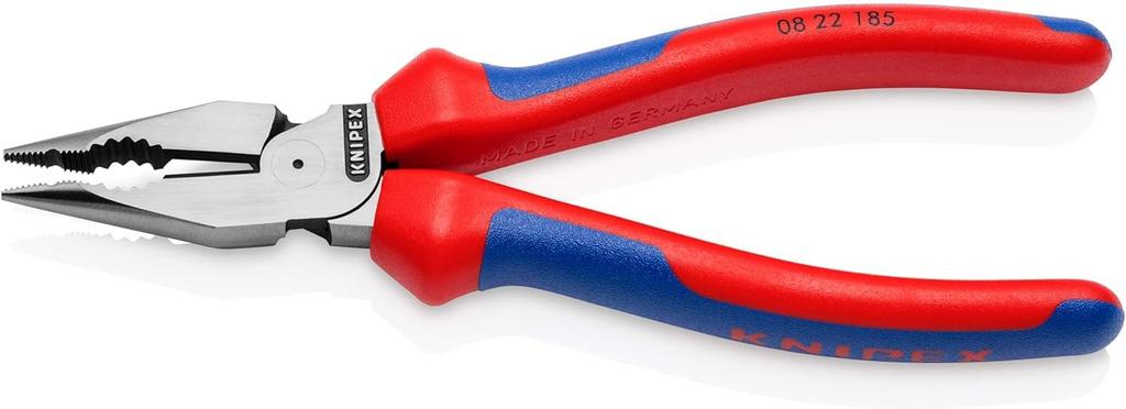 KNIPEX Needle Nose Pliers Comfort Handle 185mm 0822-185