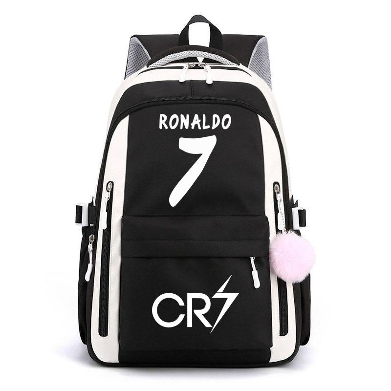 Large Capacity Schoolbag with Shoulder Strap; Student Three-piece Pencil Case Set