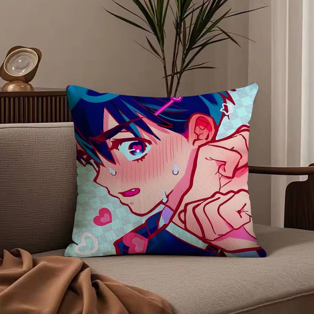 A-Alien S-Stage lvan Pillow Case Anti-dustmite Pillowcase Invisible zipper silky short plush Sofa cushion cover