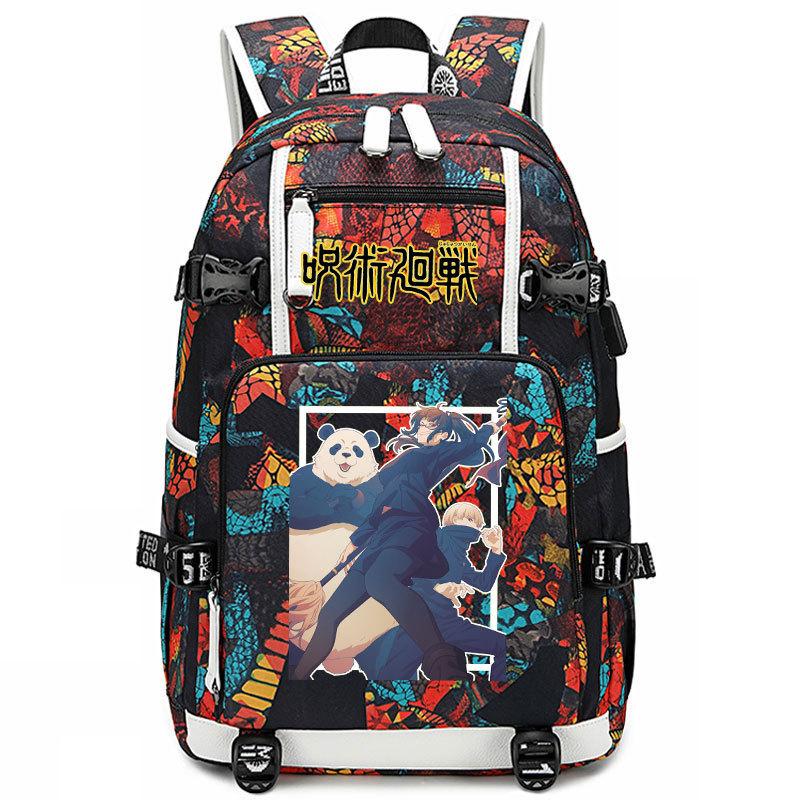 Bag Anime Peripheral Five Wushu Second Dimensional Backpack for Junior High School Students and Elementary School Students Large Capacity Backpack