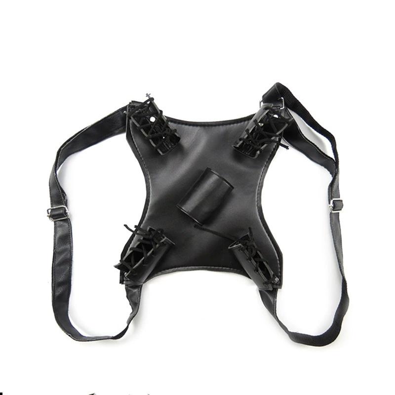 Medieval Double Katana Sword Belt Holster Anime Demon Cosplay Prop Samurai Sabre Waist Real Japan Katana Backpack Holder Decor
