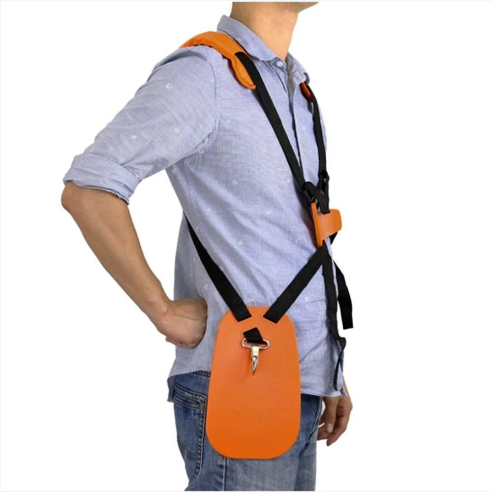 Orange Strimmer Harness Adjustable Trimmer Shoulder Strap Gardening Tool Brush Cutter Strap  Garden