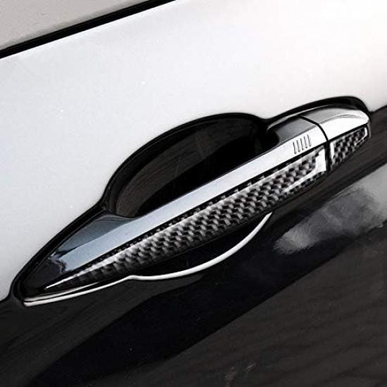 Carbon Fiber Exterior Car Door Handle Trim Cover 8pcs for BMW X5 F15 2014-2018
