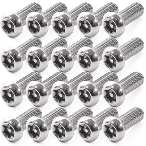 Pstyle. Tamper-Resistant Screws and Bolts, 304 Stainless Steel, M6, Pack of 20, PST-140 (M6x16mm)