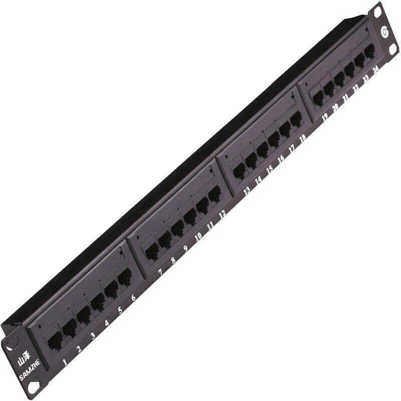 SAMZHE CAT5e 24-Port Rackmount Patch Panel