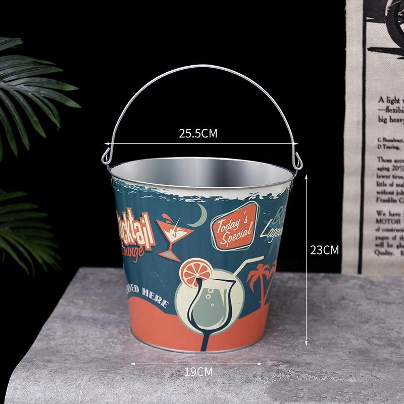 

Креативное ведро для льда для баров и дома Стильная уличная пивная ванна Принадлежности для KTV Коммерческий держатель для шампанского, пива, льда, сухого льда S