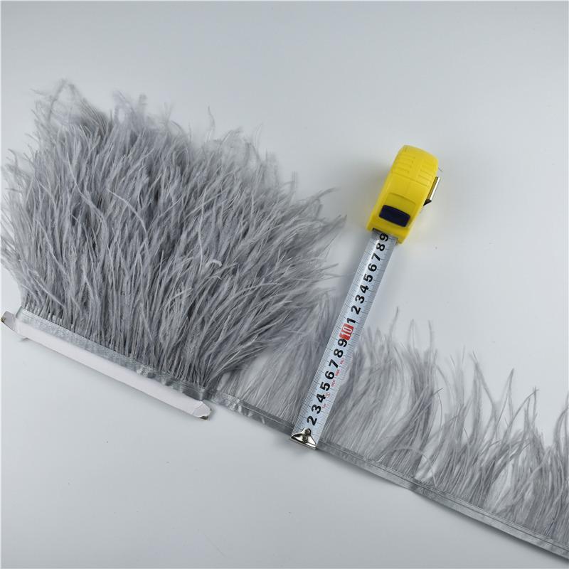 

1M 5M 10Метров Юбка из Страусиных Перьев Бахрома Отделка 10-15См Лента из Страусиных Перьев Перья для Поделок Свадебные Перья Декорация 5 Meters