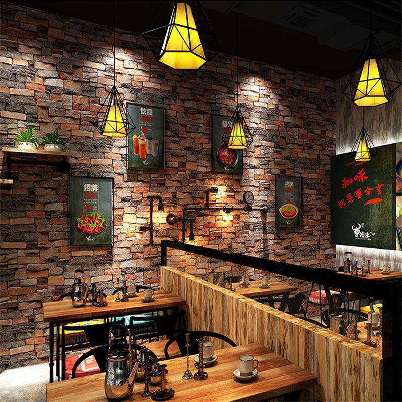 3D винтажные кирпичи, самоклеящиеся обои, самоклеящаяся ПВХ наклейка на стену, съемная водостойкая 3D рельефная наклейка на кирпичную стену для гостиной, общежития, фото 0.45*5m