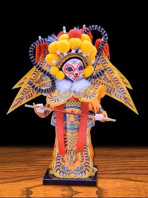Desktop Ornaments Resin Metal Handicrafts Chinese Characteristics Gifts Peking Opera Characters Are Suitablefor Office and Study
