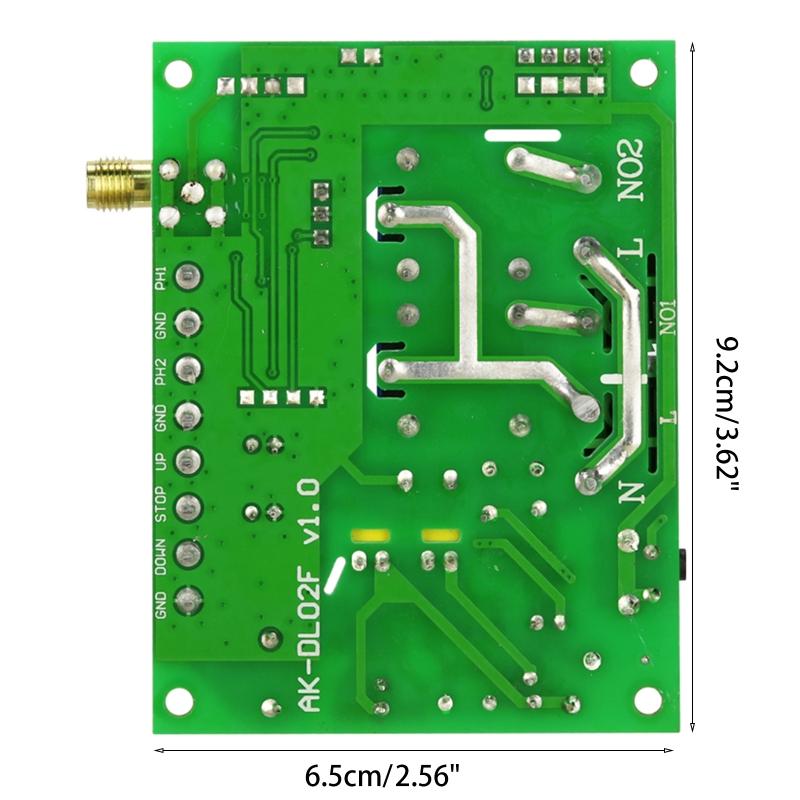 315Mhz/433Mhz Wireless Remote Control RF Remote for Motor Waterpump 12V-48V 4CH Universal Relay Receiver and Transmitter