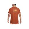 Nike Trail Dri-Fit Scenic Print Crew Neck T-Shirt Men Tops Dark-Reddish-Brown FD0121-246