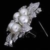Fashion Pearl Studded Diamond Brooch Elegant Alloy Rhinestone Brooch Women's Clothing Accessories New Jewelry Brooche