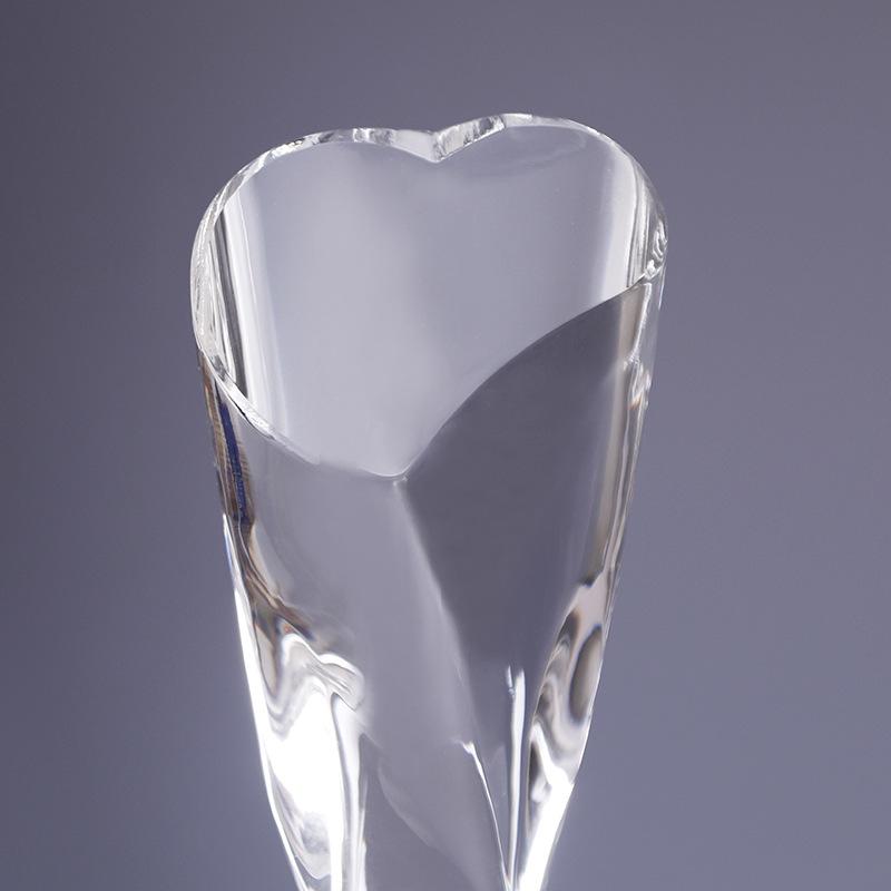 Kristall Pokal Glas Handarbeiten Herz Medaille Personalisiert Geometrisch Verdreht Personalisierter Pokal Dekorationsfiguren Zubehör