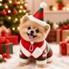 2Pcs/Set Winter Dog Scarf Collar Christmas Cat Scarf Hat Cute Pet Neck Warmer  for Puppy Kitten