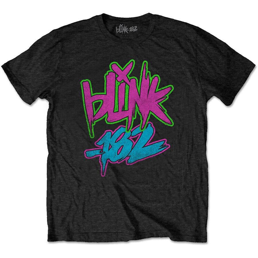 Blink 182 T-shirt - Blink-182 Neon Logo Tee New / Official 2XL