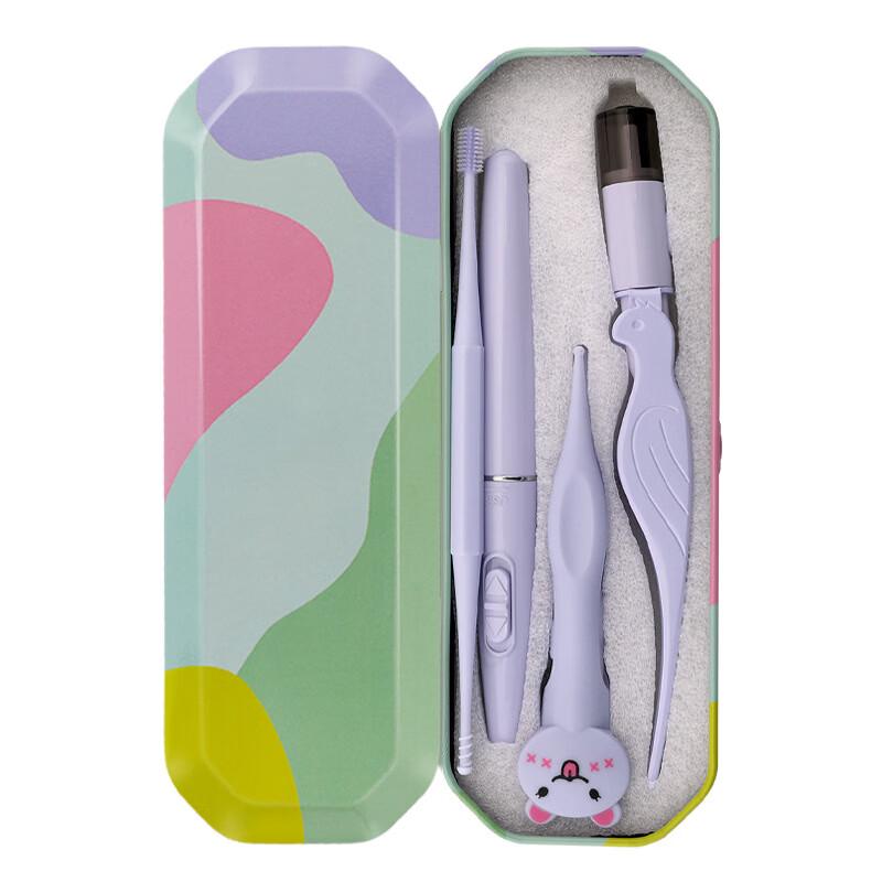 Rechargeable Luminous Ear Spoon & Tweezer Set for Kids