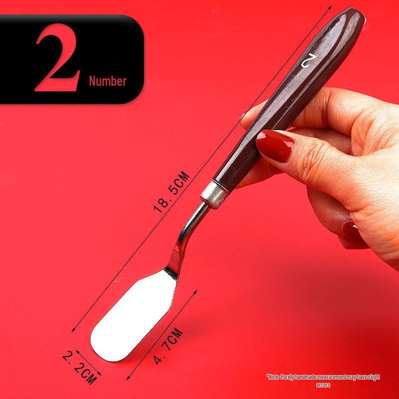 Set Spatule cu Mâner de Lemn - Articole de Artă pentru Pictură în Ulei și Guașă