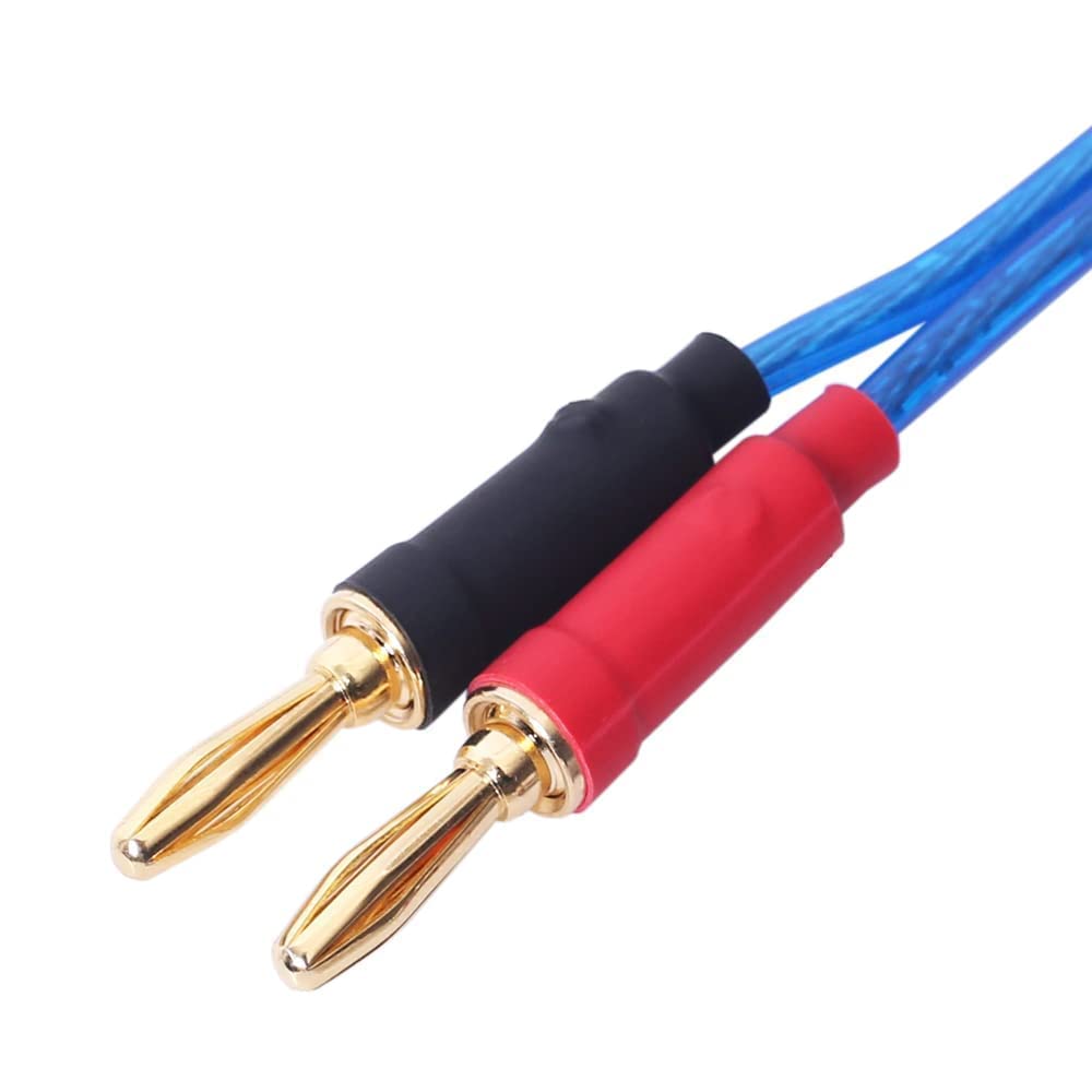 Luxferre Cinch auf Banane 2M Cinch auf Bananenstecker Lautsprecher Banane auf Cinch Audioverlängerung Kompatibel mit Cinch Cinch Cinch Cinch Pin Banane Banane Buchse Klinke