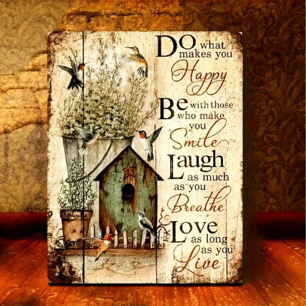 

Vintage Metal Tin Sign Wall Art Rustic Farmhouse Decor Kitchen Bar Cafe 8x12 Inch 20x30